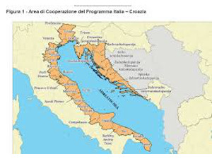 Figura 1 - Area di Cooperazione del Programma Italia - Croazia