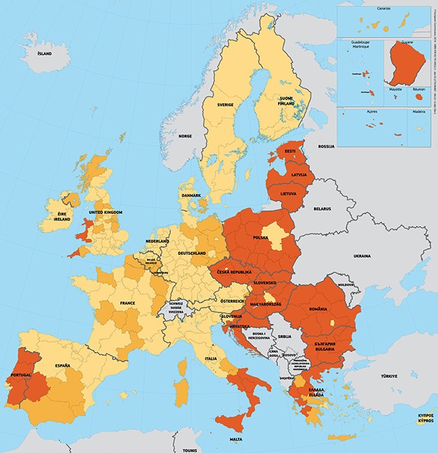 Mappa Cooperazione Territoriale Europea (CTE)