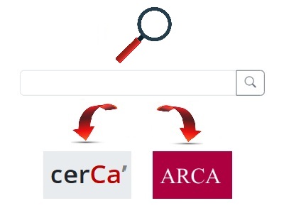 Nuovi link a cerCa' e ARCA nella pagina di ricerca di Ateneo