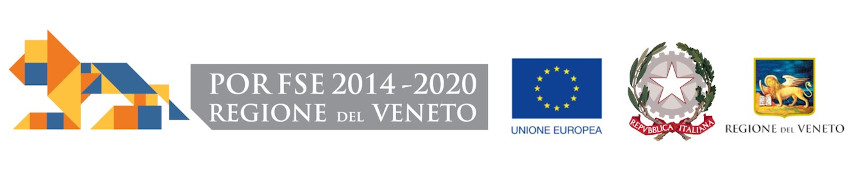 POR FSE 2014-2020 Regione del Veneto, Unione Europea Fondo Sociale Europeo, Repubblica Italiana, Regione del Veneto