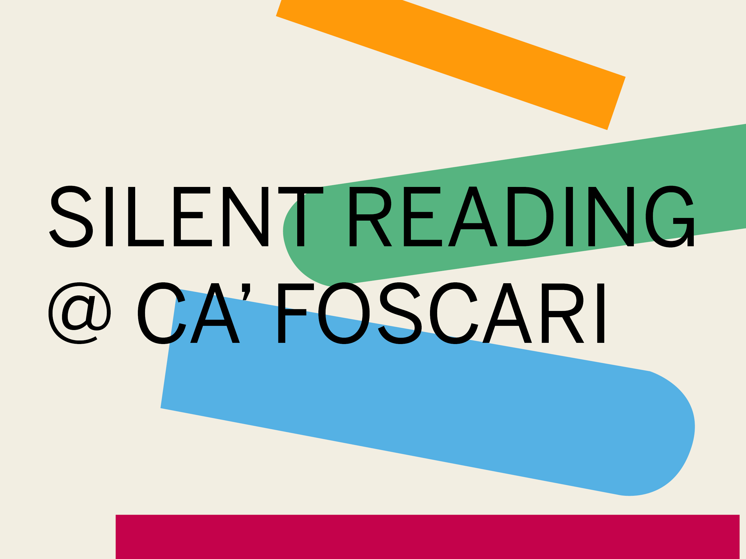 Silent Reading @Ca’Foscari: 28 settembre 