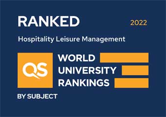 QS World University Rankings 2022 - Hospitality and Leisure Management