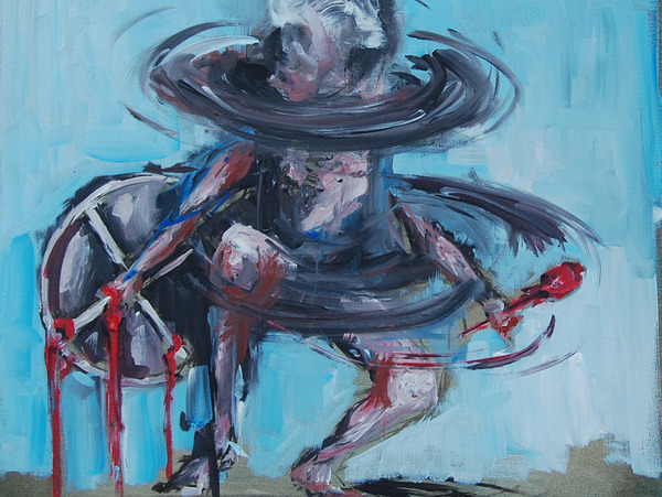 IN-VISIBILE, Andrea Tagliapietra, 2019, acrilico su tela 50x50