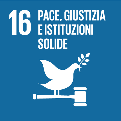 Obiettivo 16 Agenda 2030 - Pace, giustizia e istituzioni solide
