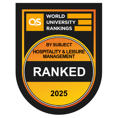 QS World University Rankings by subject. Ranked, Hospitality and Leisure Management 2025