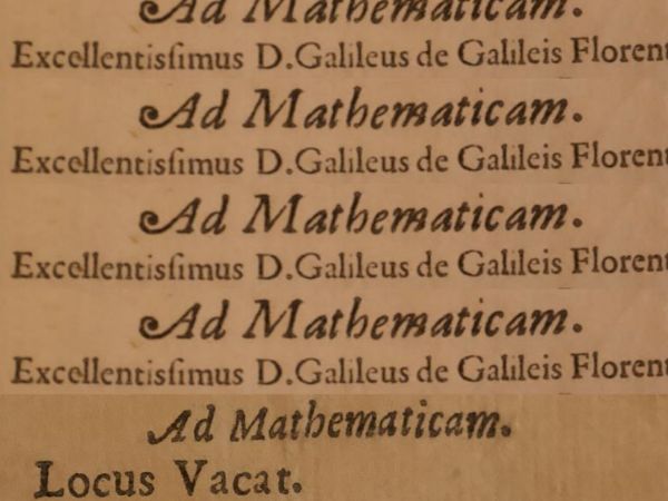 Galileo Galilei before the Sidereus Nuncius (1610)