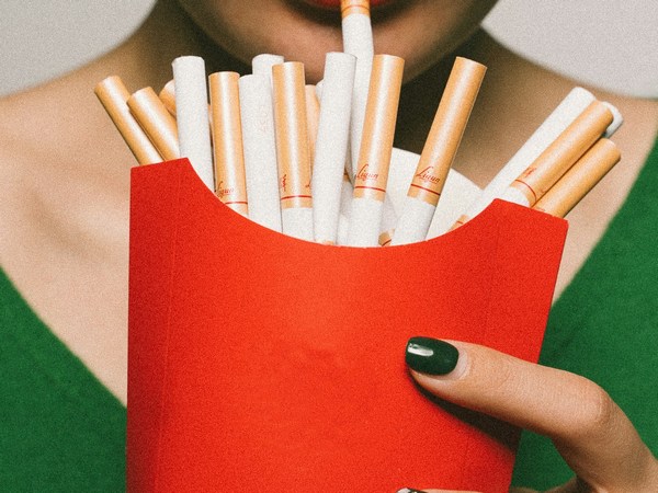 cigarettes portraied as fries