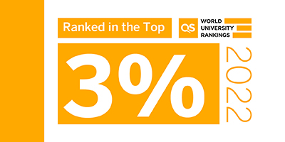 QS World University Rankings 2022 - Ranked in the top 2%