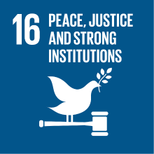 Goal 16: peace, justice and strong institutions