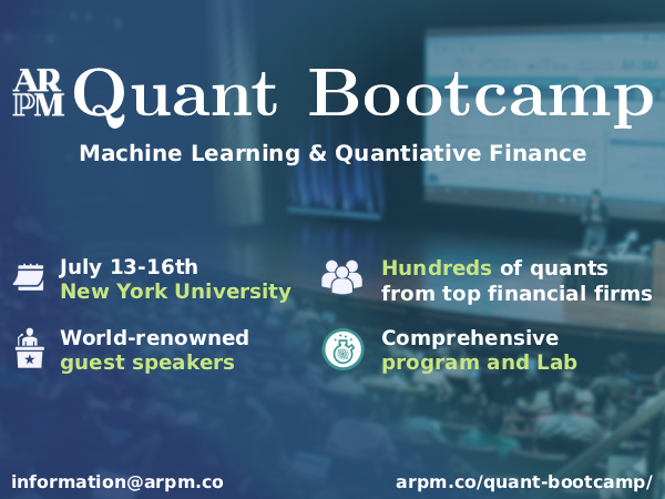 Sta per tornare il Quant Bootcamp ARPM!